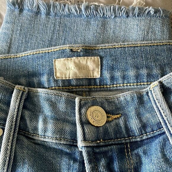 Mother Jeans The Mid Rise Dazzler Ankle Fray Riding The Cliffside - Size: 26 - Picture 6 of 7